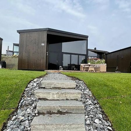 Attraktiv & Smart Funkishytte Pa Nes Strandhager. Arnes  Bagian luar foto